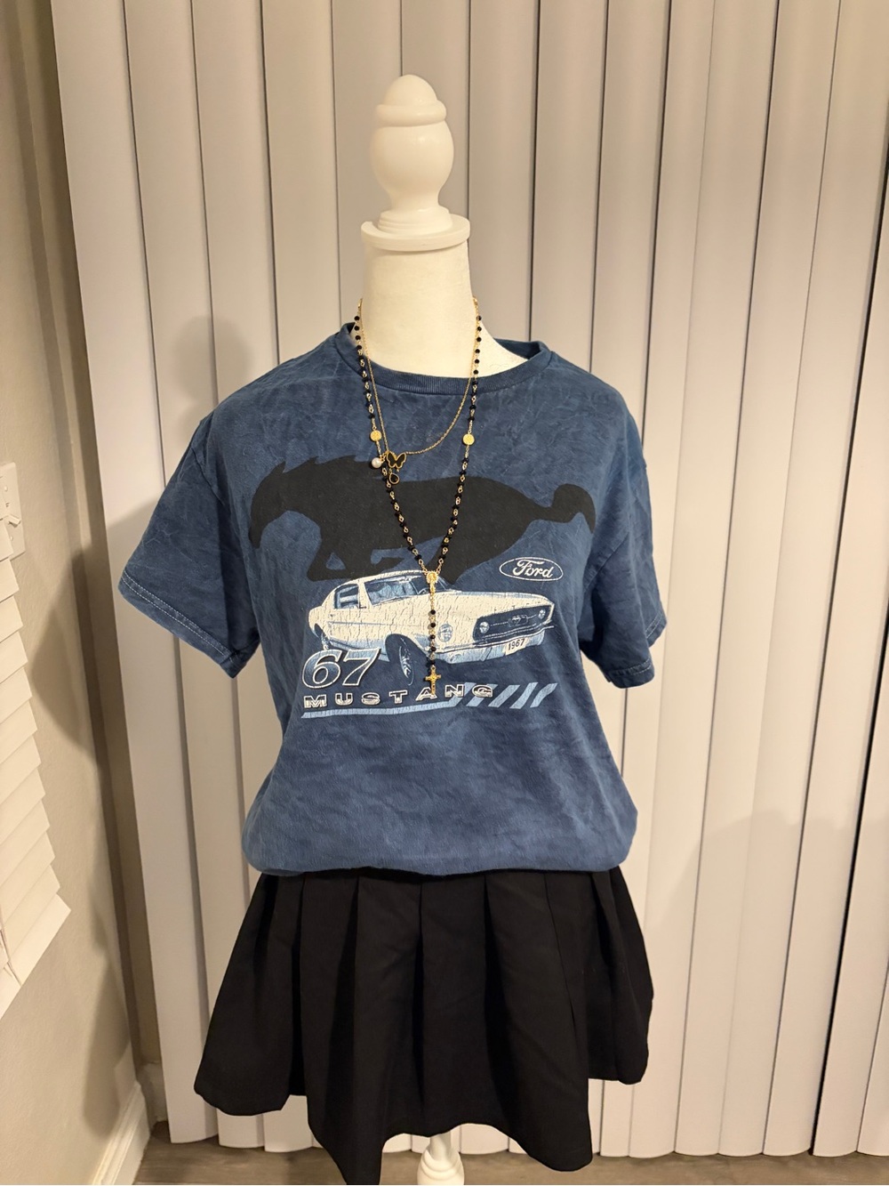 Ford '67 Mustang Blue Graphic Tee
